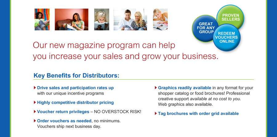 Our new magazine program can help you increase your sales and grow your business.